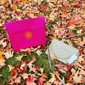 Tory Burch Savannah Large Clutch Crossbody